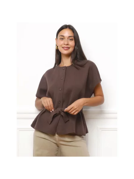 Top La Modeuse maro