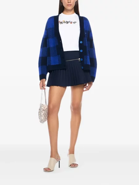 Fusta plisata Off-white plisată alb