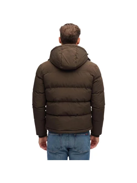 Geacă cu puf Superdry maro