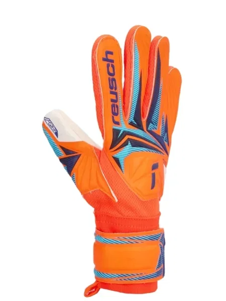 Reusch Rękawice bramkarskie Attrakt Grip Junior pomarańczowe