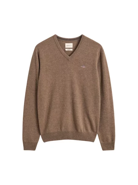 Sweter Gant wełniany brązowy