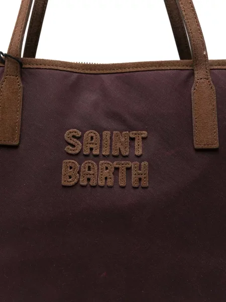 Geantă shopper Mc2 Saint Barth cu autograf roșu