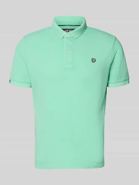 Koszulka polo o kroju regular fit z wyhaftowanym logo Superdry