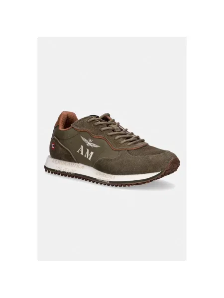 Sneakersy Aeronautica Militare zielone