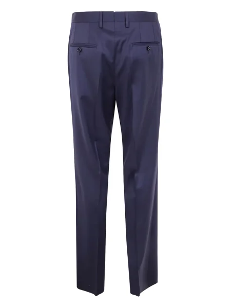 Pantaloni Lardini de lână plisate albastru