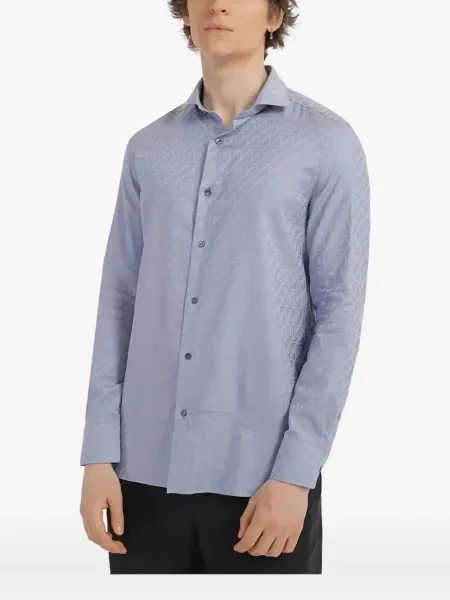 Cămașă Emporio Armani albastru