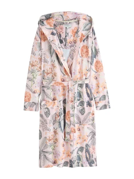 Next Halat de baie lung închis / mov liliachiu / portocaliu / roz verde