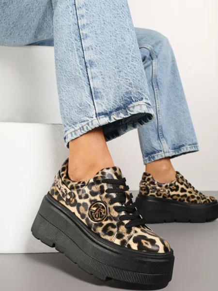 Sneakers Tatellia Imprimeu leopard