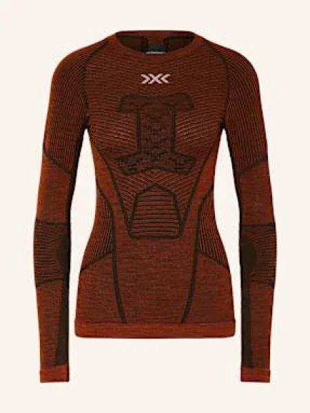 X-Bionic Funkční Spodní Tričko Symbio Merino Z Merino Vlny hnědá černá