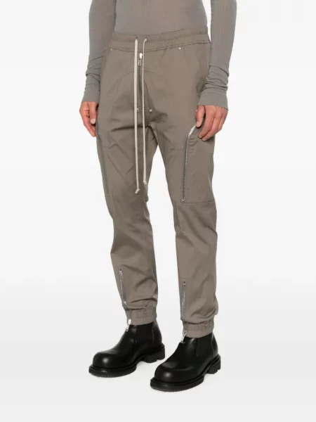 Pantaloni cargo Rick Owens cu cordon gri