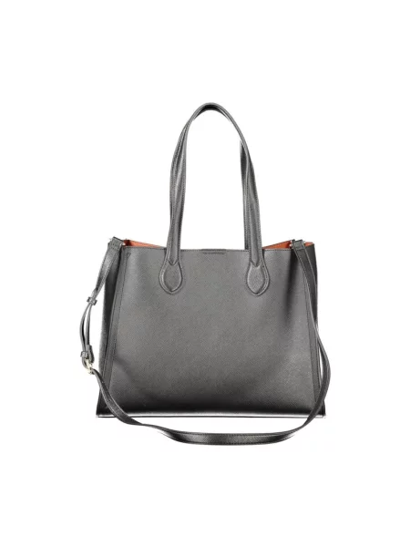 Twinset torebka tote z imitacji skóry czarna
