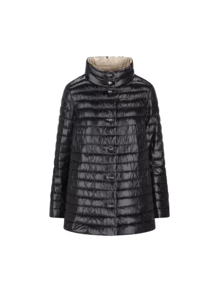 Kurtka puchowa Herno dwustronna czarna