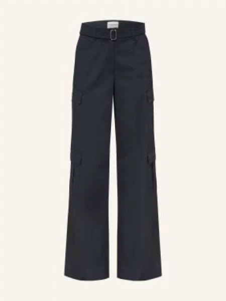 Claudie Pierlot Spodnie Cargo blau granatowe