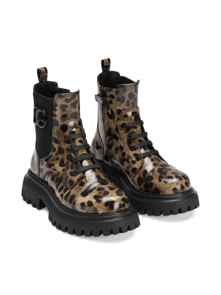 Botki dziecięce Dolce And Gabbana brązowe