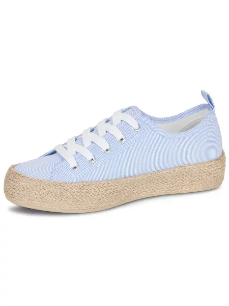 Sneakerși Only cu șireturi din dantelă albastru