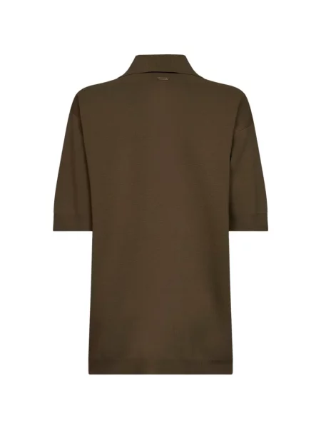 Gulerat top Max Mara tricotate maro