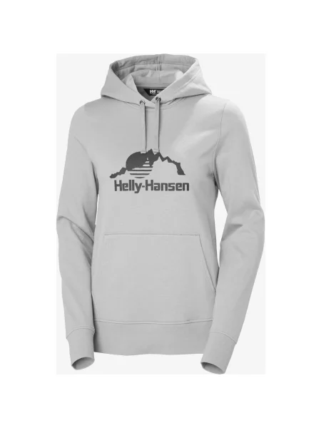 Bluza z kapturem Helly Hansen Nord Graphic jasny XS szary