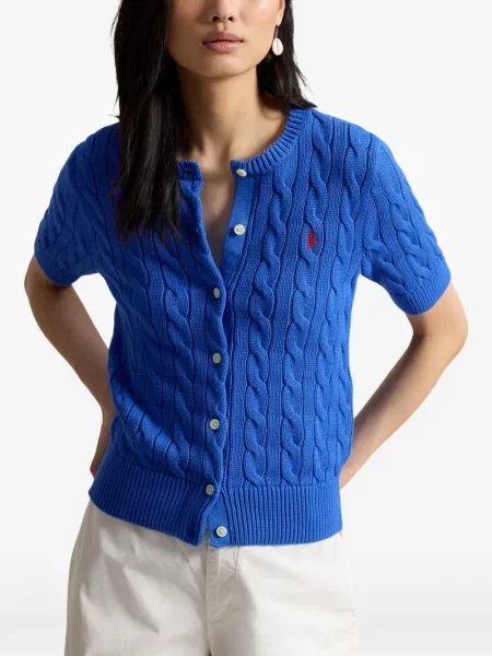Μικρός κάλτσες Polo Ralph Lauren με κέντημα από ζέρσεϋ μπλε