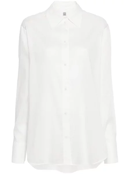 Długa koszula Toteme biała