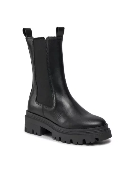 Tamaris Kotníková obuv s elastickým prvkem černá