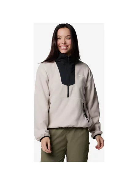 Polar Columbia Sequoia Grove Half Zip Fleece Beżowy Jasny M czarny