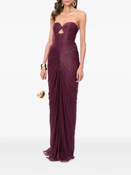 Rochie maxi Ana Radu cu volane violet