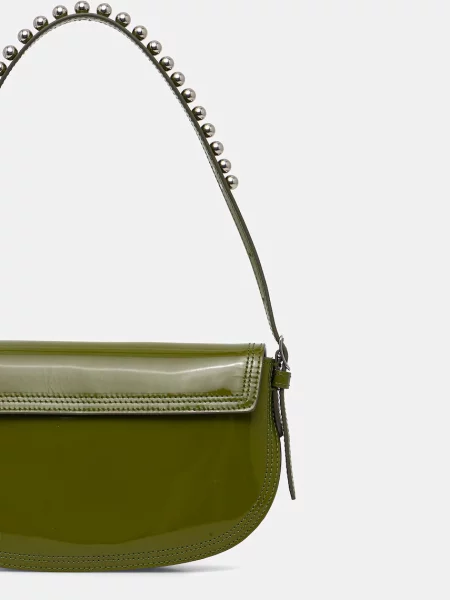 Шкіряна сумочка Bally зелений