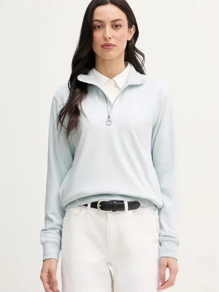 U.S. Polo Assn. mikina dámska s bavlnou DHM LB Quarter Zip