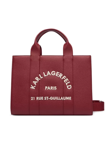 Torbica KARL LAGERFELD Tamnocrvena