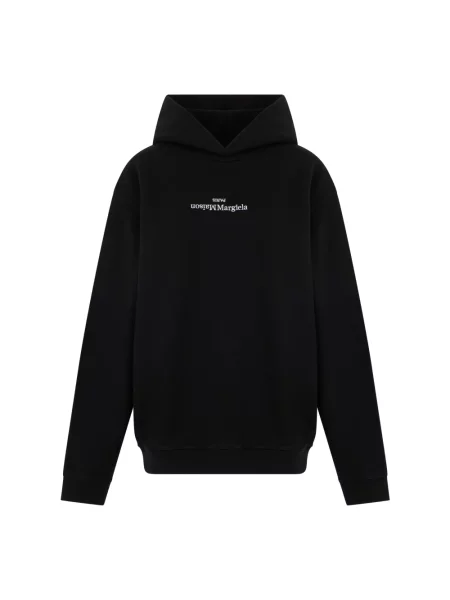 Bluza z kapturem Maison Margiela z kapturem czarna