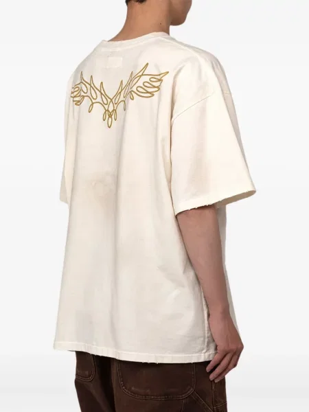 Tricou Kamiya cu motiv cu inimi alb