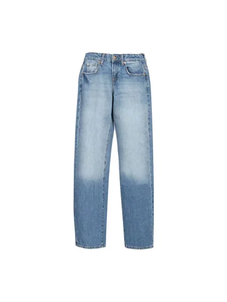 Jeansy straight leg 7 For All Mankind niebieskie