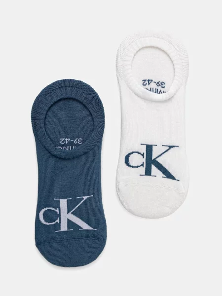 Calvin Klein Jeans kotníkové ponožky s bavlnou modré