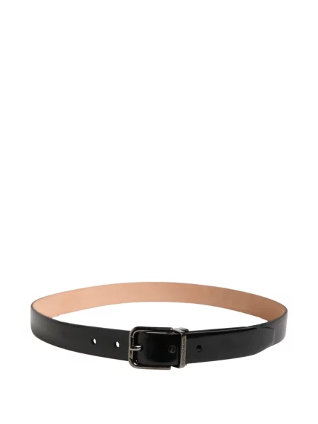 Cu centură curea Dolce & Gabbana din piele cu cataramă negru