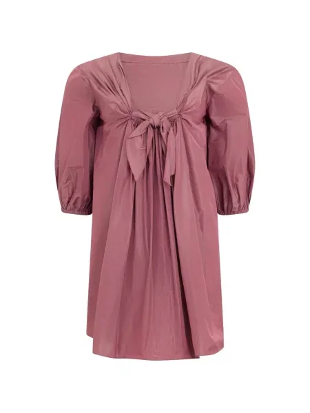 Rochie mini Alberta Ferretti cu funde roz