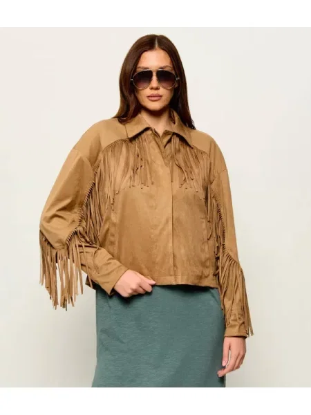 GUESS Kabát IBBY | Relaxed fit bézs