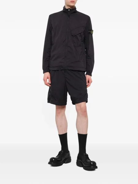 Cămașă Stone Island cu strasuri stretch negru