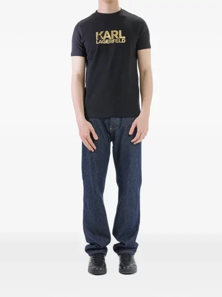 Tricou Karl Lagerfeld cu imagine negru