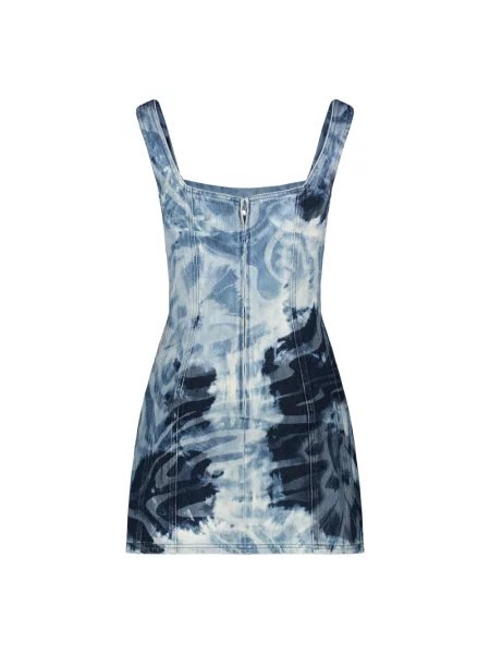Sukienka mini Alberta Ferretti niebieska
