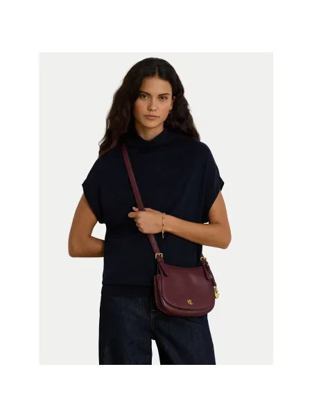 Lauren Ralph Lauren Geantă de umăr MARCY vin roșu