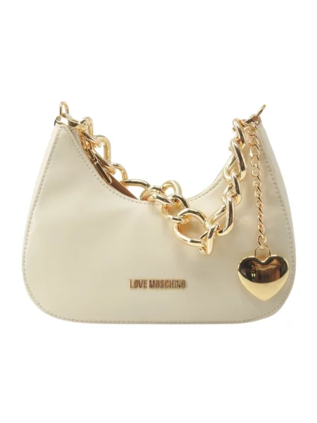 Torebka Love Moschino skórzana biała