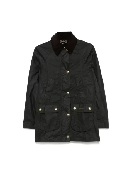 Woskowana parka Barbour zielona