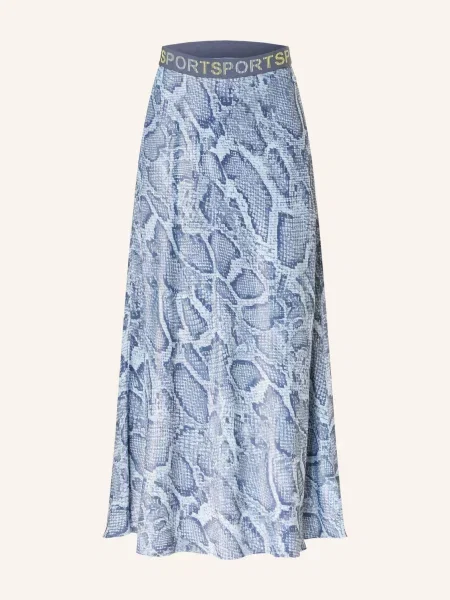 Marc Cain Spódnica Satynowa blau