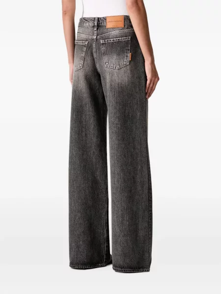 Blugi cu picior larg Armani Exchange gri