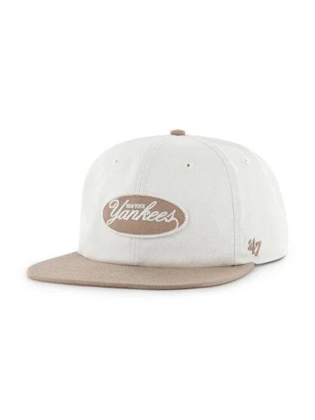 Шапка с козирка 47 brand MLB New York Yankees бяло