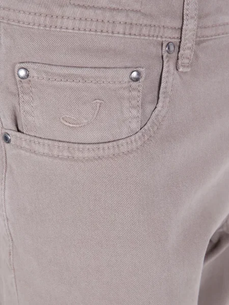 Pantaloni Jacob Cohën cu broderie gri