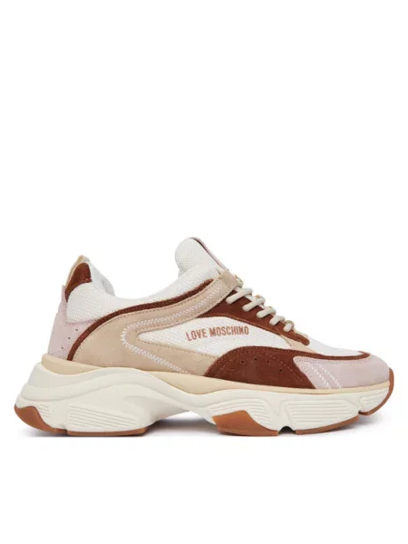 LOVE MOSCHINO Sportcipők Színes bézs