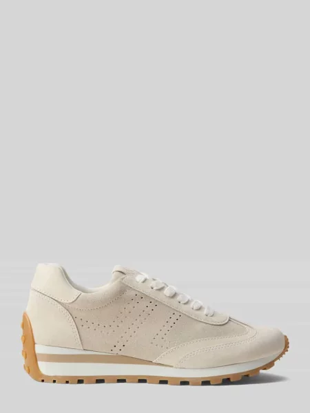 Sneakersy z naturalnej skóry z wytłaczanym logo Lauren Ralph Lauren