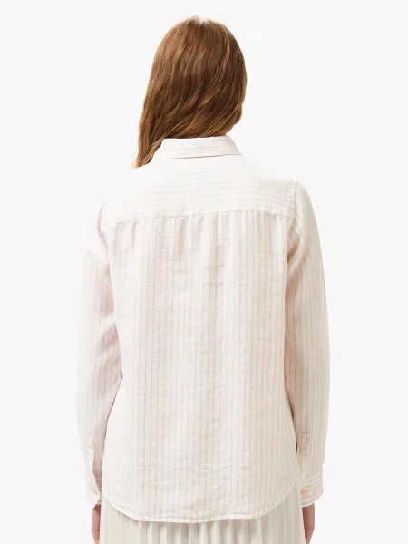 Лляна сорочка Lacoste бежева