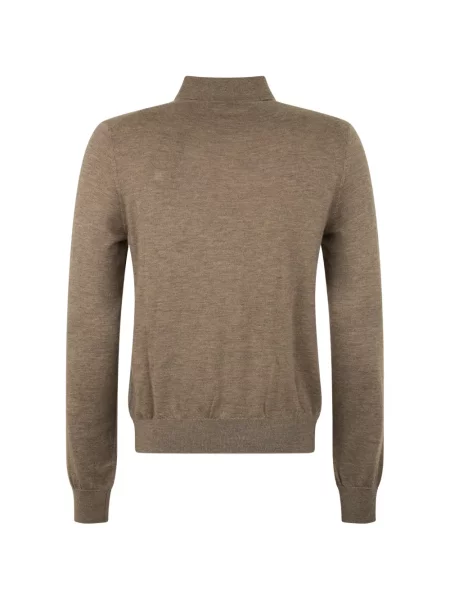 Gulerat tricou polo Moorer maro